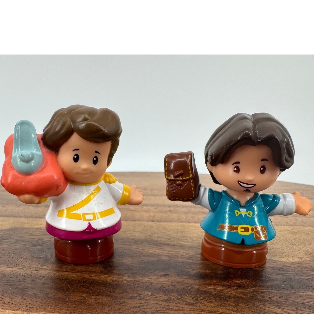 Fisher-Price Little People Disney Prince Charming Flynn Rider Figures Set Multi